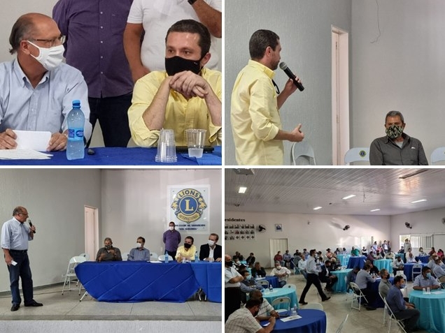 Lideranças políticas se reúnem em Nhandeara com Geraldo Alckmin e Fausto Pinato