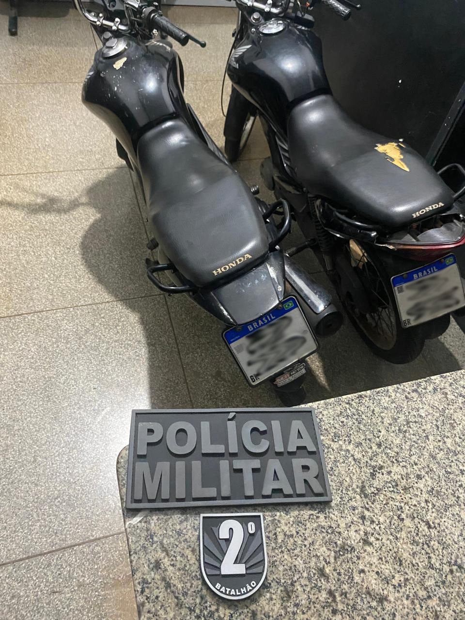 Polícia Militar em Três Lagoas recupera motocicletas furtadas
