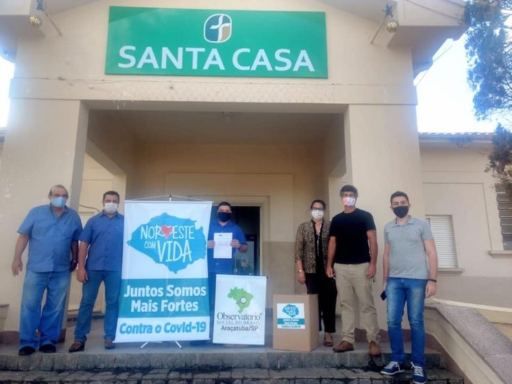 Movimento Noroeste Com Vida doou equipamentos de proteção individual para Santa Casa de Guararapes