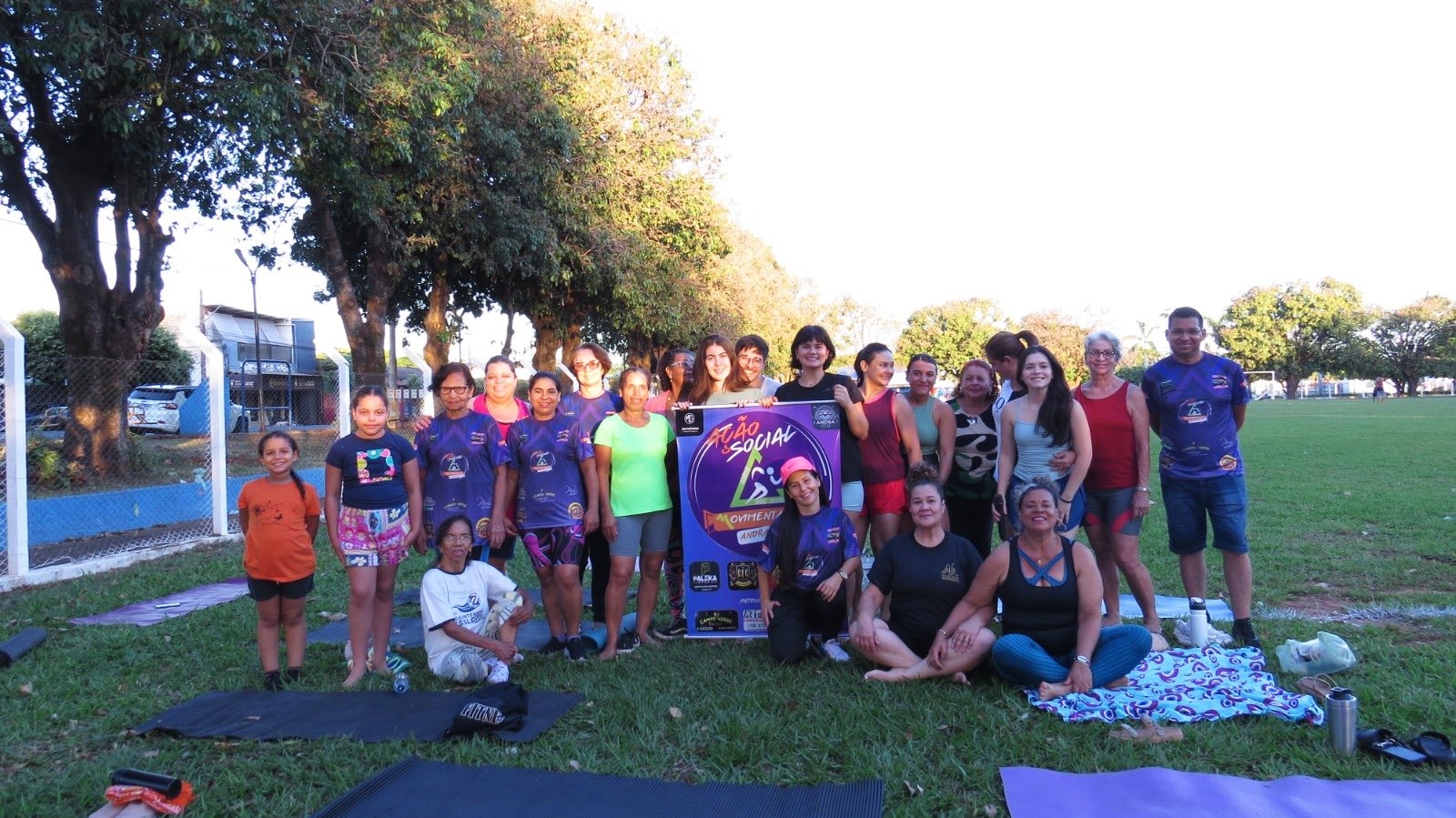 Projeto Ação Social Movimenta-Já realiza aula de yoga solidária em Andradina