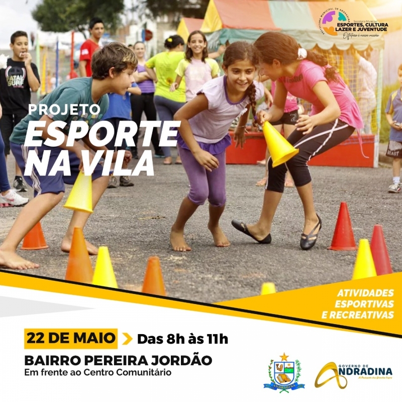 Esporte na Vila começa atividades pelo Bairro Pereira Jordão em Andradina