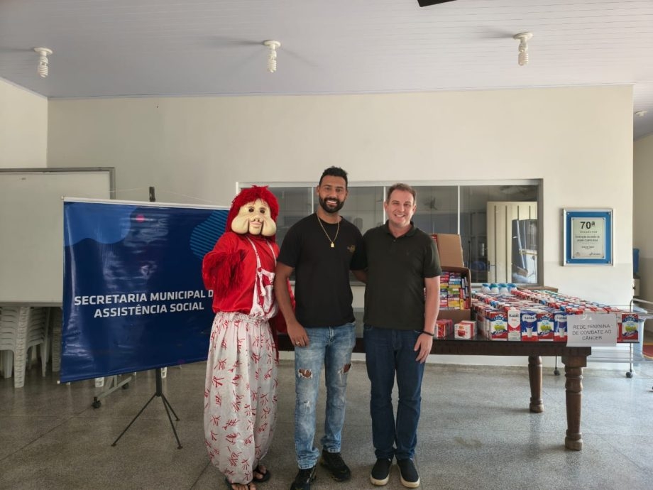 Carreta da Alegria realiza passeio solidário e arrecada aproximadamente 830 kg de alimentos para entidades de Três Lagoas