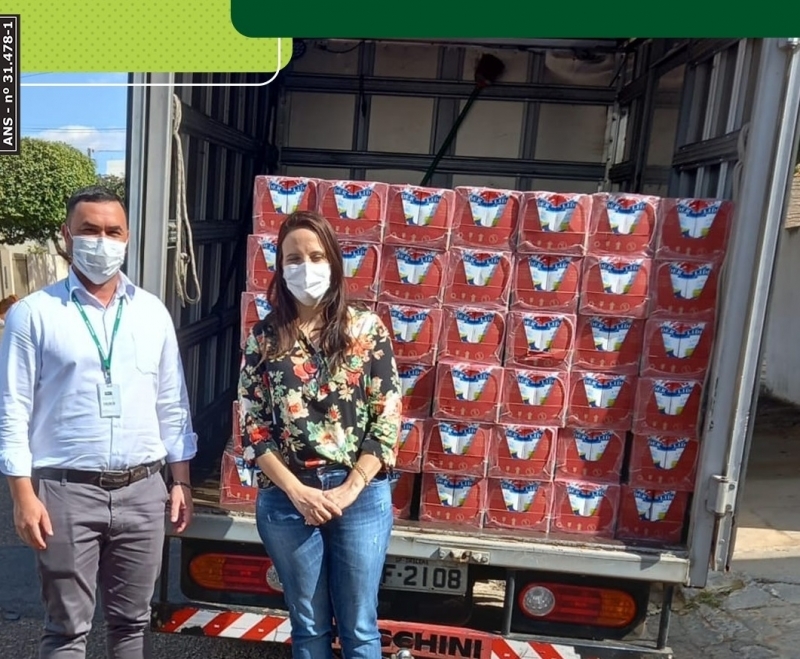 UNIMED DRACENA REPASSA AO FUNDO SOCIAL DE SOLIDARIEDADE LOCAL CERCA DE 2 MIL LITROS DE LEITE