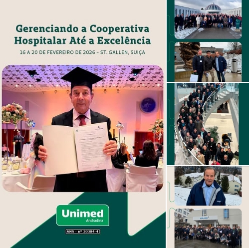 Presidente da Unimed Andradina Dr. Paulo Assis participa de intercâmbio da área médica na Suíça