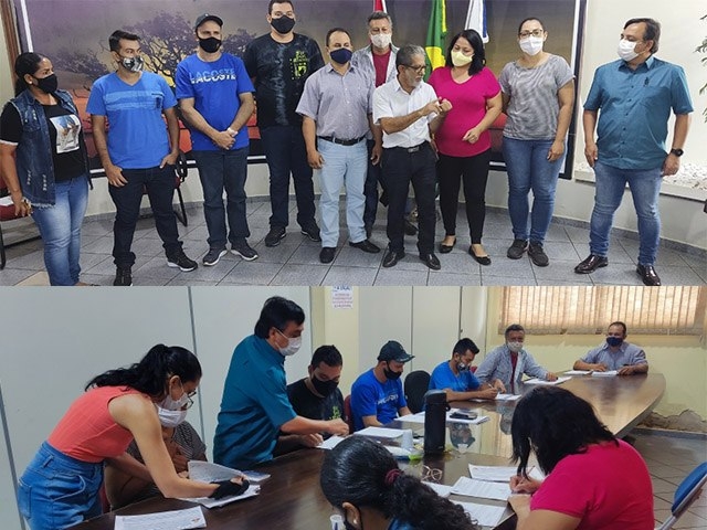 Prefeito de Castilho dá posse a 6 novos motoristas e 2 merendeiras