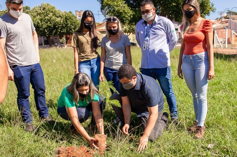 Andradina comemora Dia Mundial da Água com plantio de árvores na Vila Mineira