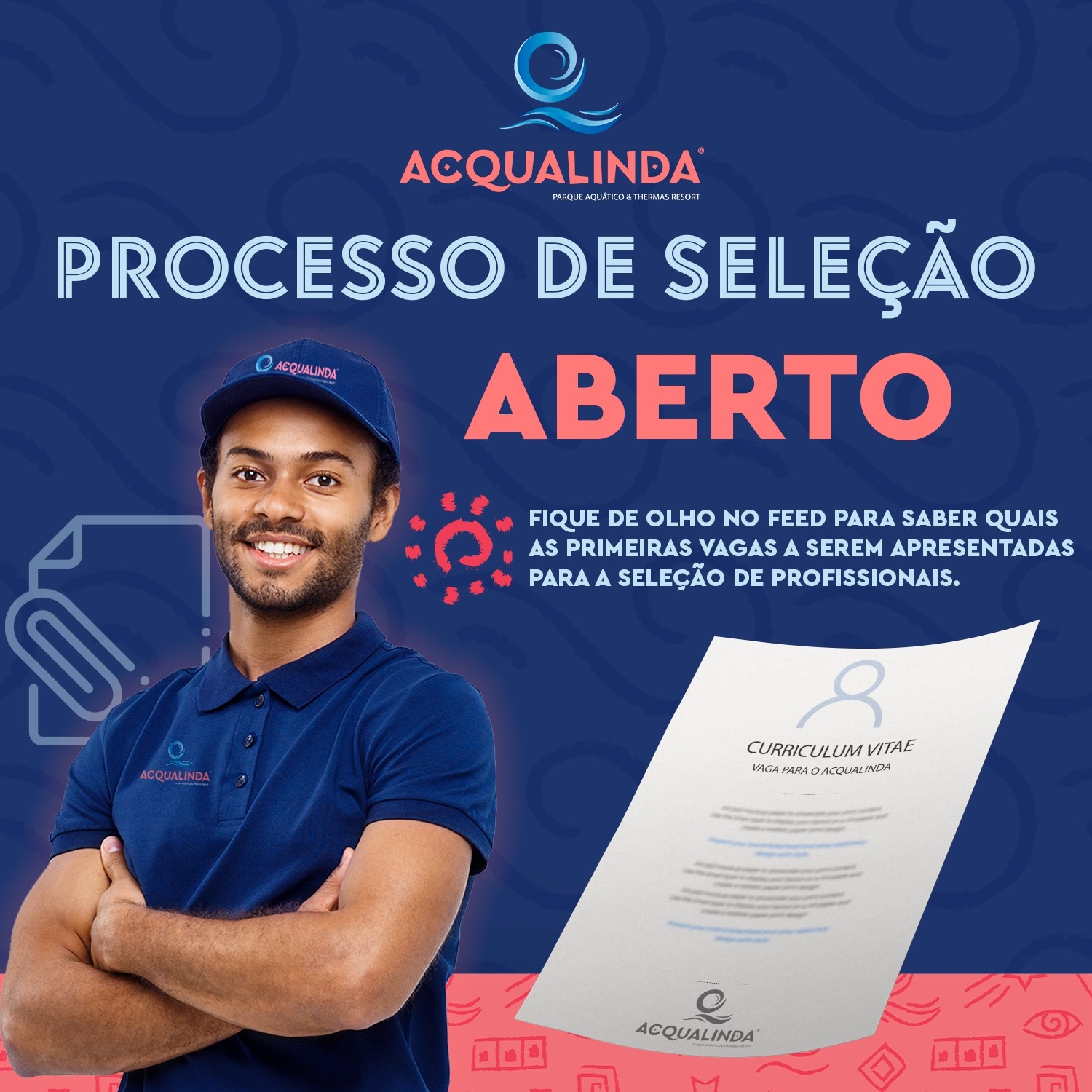 Parque Aquático Acqualinda de Andradina abre processo seletivo para dezenas de setores do parque
