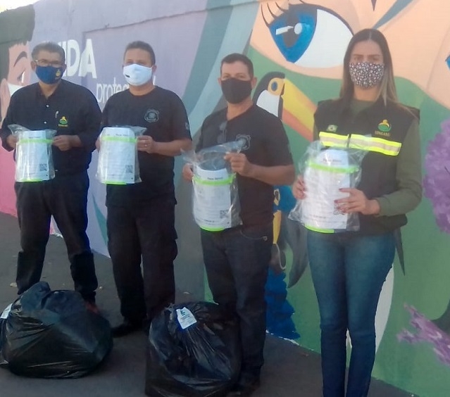 Confeccionados pelo IFMS, protetores faciais garantem mais proteção a servidores do semiaberto de Três Lagoas