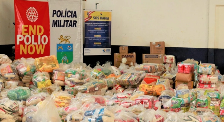 Polícia Militar de Três Lagoas também está arrecadando doações para a Bahia