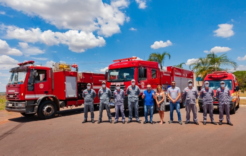 Andradina recebe novo caminhão para o Subgrupamento de Bombeiros