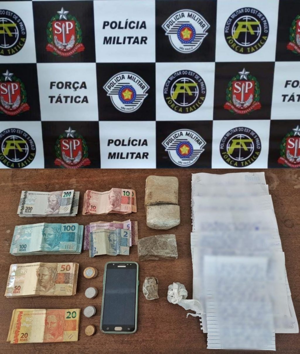 Em Birigui Força Tática prende “Disciplina” do PCC com drogas, cartas e mais de R$ 20 mil