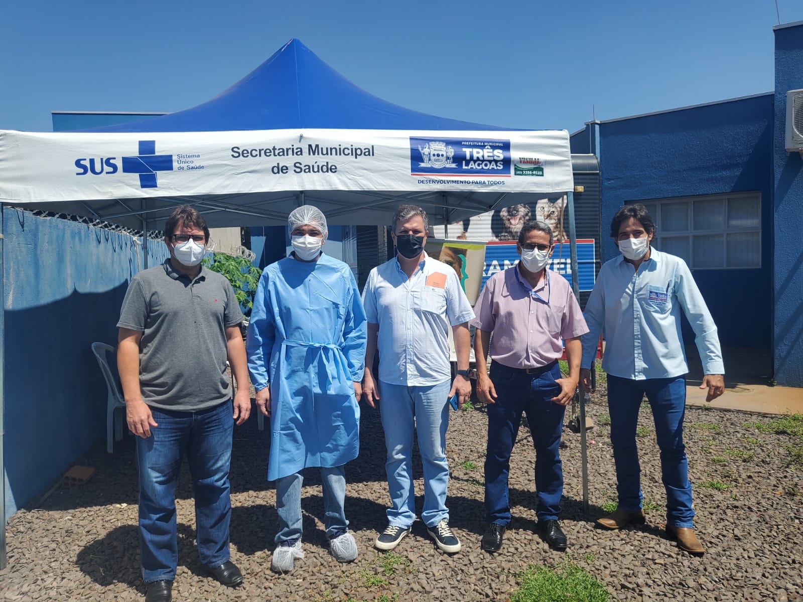 Em visita técnica, presidente da Câmara de Andradina conhece o serviço Castramóvel de Três Lagoas