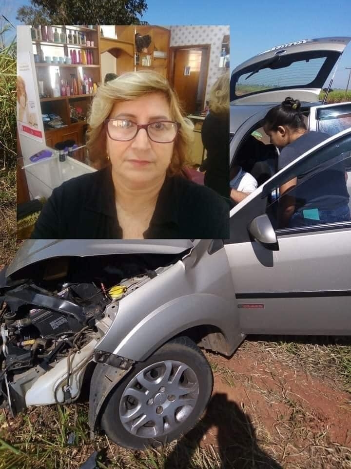 Cabeleireira andradinense morre em acidente na vicinal que liga Castilho a Nova Independência