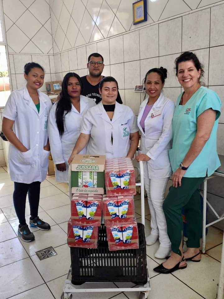 ALUNOS DE ENFERMAGEM DA ETEC DOARAM 324 LITROS DE LEITE PARA SANTA CASA DE BIRIGUI