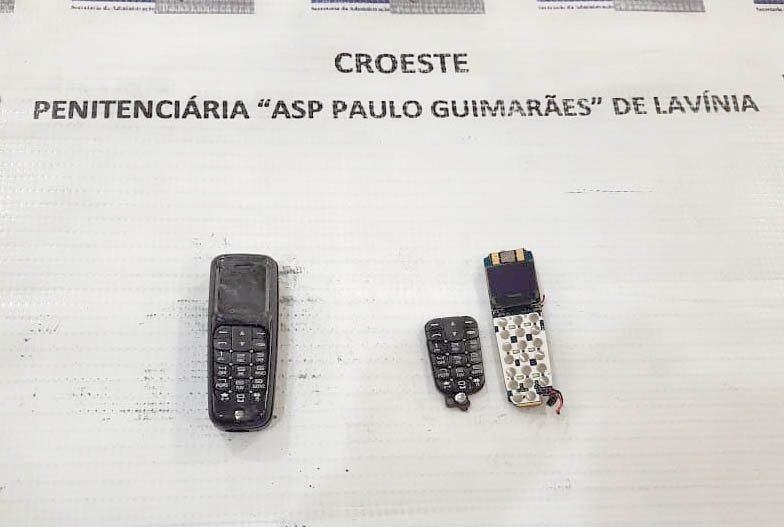 AGENTES DA PENITENCIÁRIA 3 DE LAVÍNIA  APREENDEM CELULAR COM VISITA