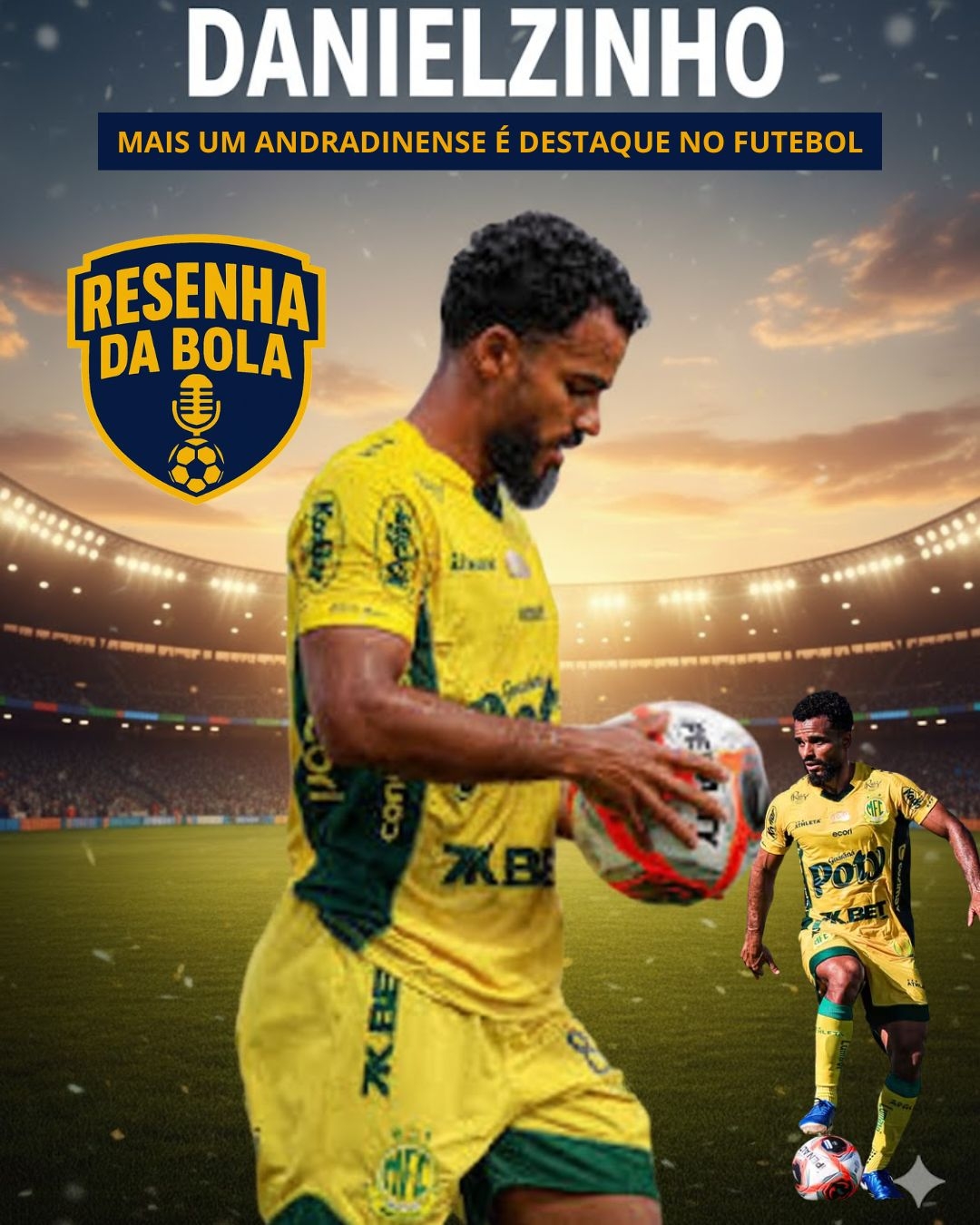 Andradinense Danielzinho é destaque do Campeonato Brasileiro pelo Mirassol