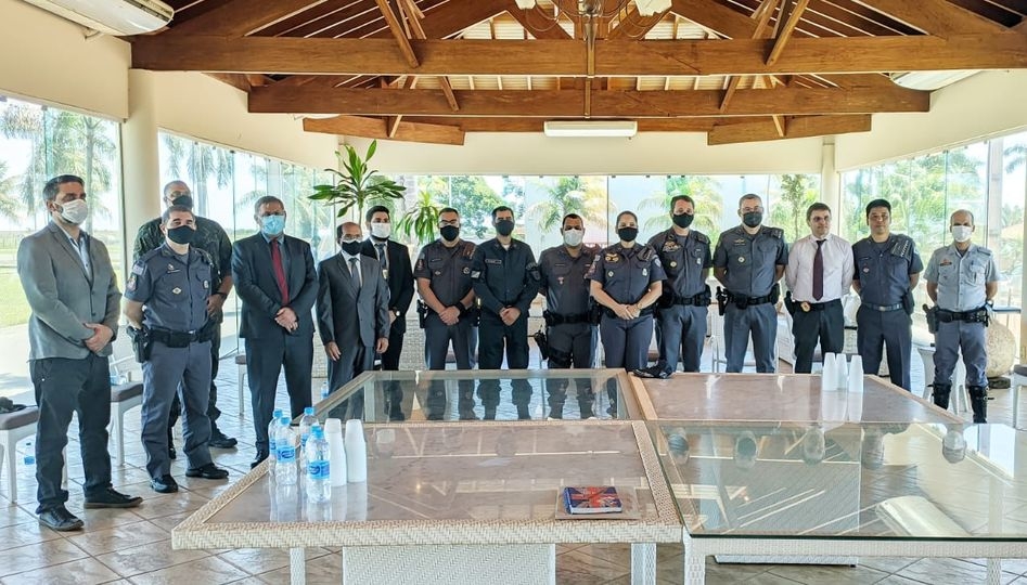 O Comandante do 2º BPM de Três Lagoas participa de Reunião de Integração Regional na cidade de Andradina