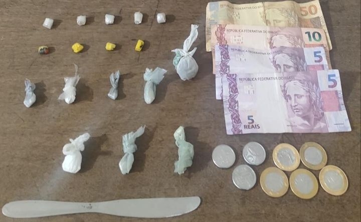 Polícia Militar de Buritama prende indivíduo por tráfico de drogas no bairro Nossa Senhora do Livramento
