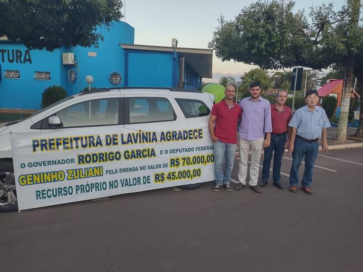 PODER LEGISLATIVO DE LAVÍNIA CONQUISTA VEÍCULO ZERO KM PARA DEPARTAMENTO DE SAÚDE