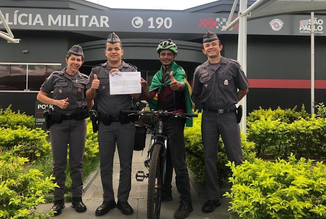 Ciclista de Fortaleza percorre mais de 4 mil km e chega em Guararapes-SP