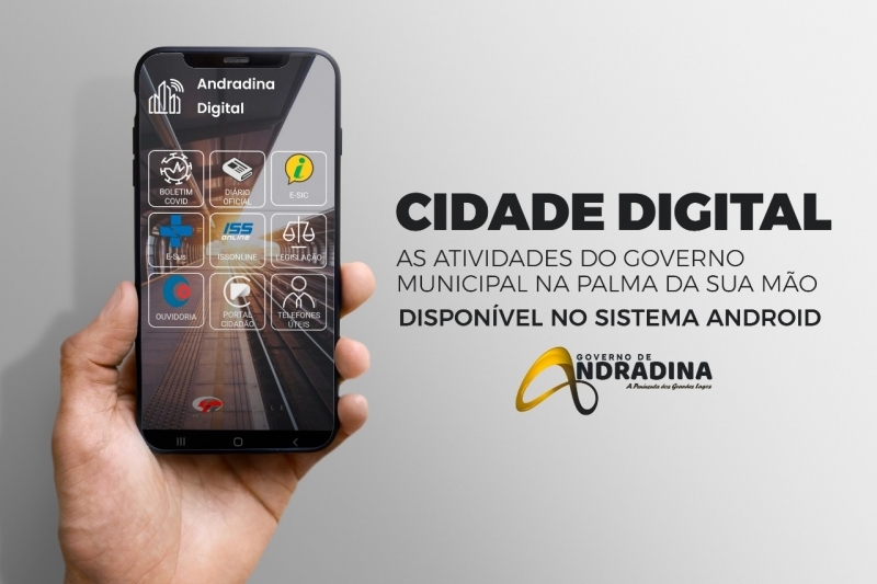 Cidade Digital: Através de APP morador de Andradina pode acessar informações e serviços da Prefeitura