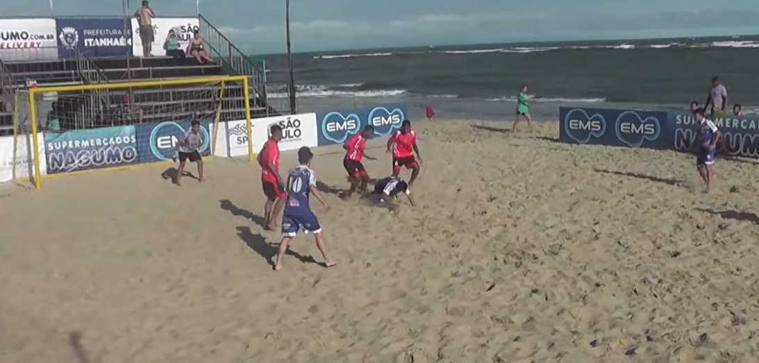 Andradina Esporte Clube nas areias de Itanhaém, a equipe foi derrotada pelo C.A Paulistano
