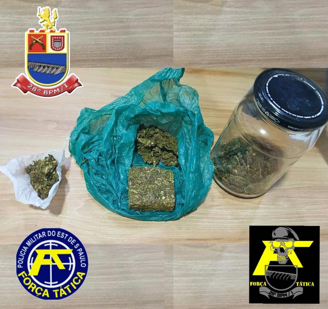 Força Tática de Andradina prende morador da Vila São João por tráfico de drogas