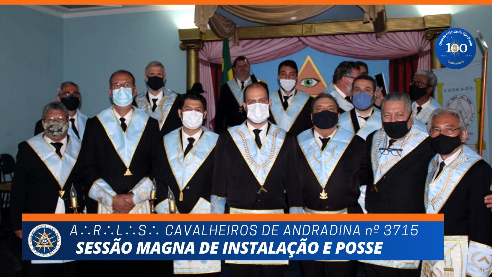 Em Castilho A∴R∴L∴S∴ Cavalheiros de Andradina Nº 3.715 Sessão Magna de Instalação e Posse