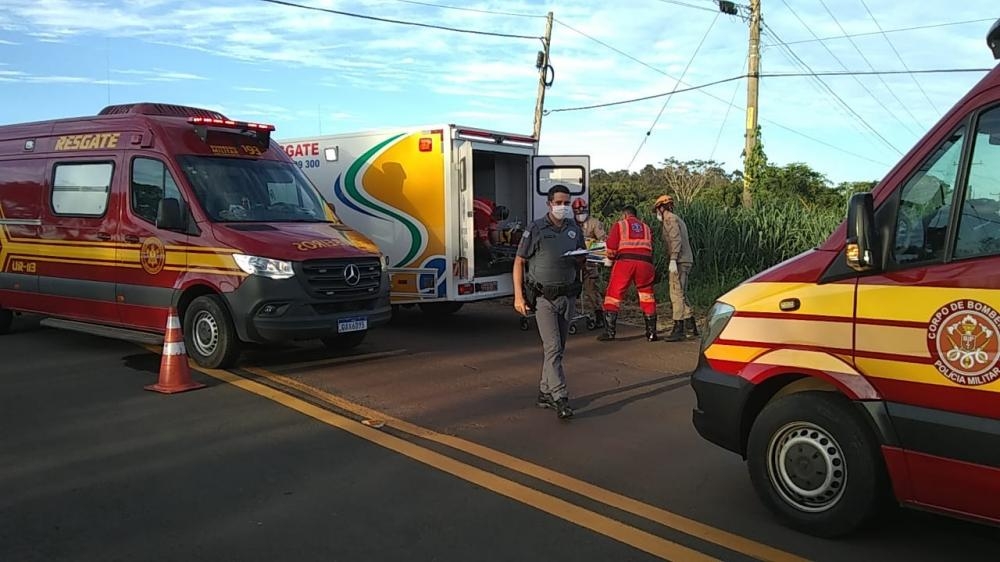 Acidente em rodovia na divisa deixa 02 pessoas feridas e mobiliza equipes de resgate de Três Lagoas e Andradina