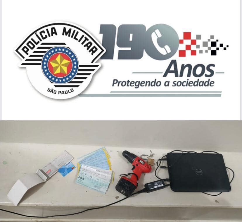 Rádio Patrulha de Andradina na madrugada de sábado prendeu na avenida Barão do Rio Branco autor de furto