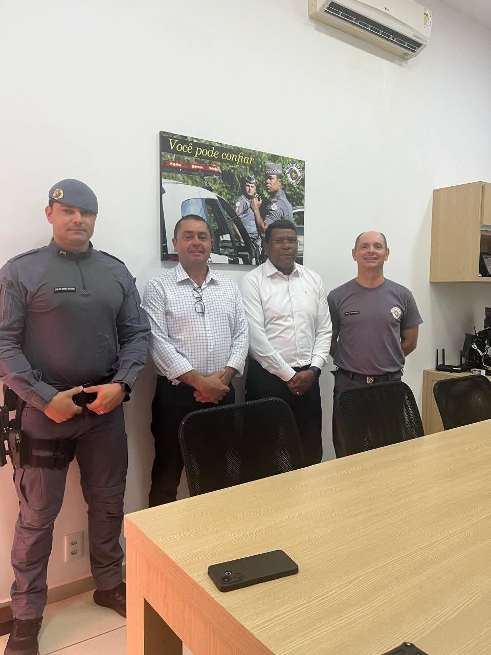 28º BPM/I de Andradina recebe visita do assessor de gabinete do Deputado Estadual Major Mecca