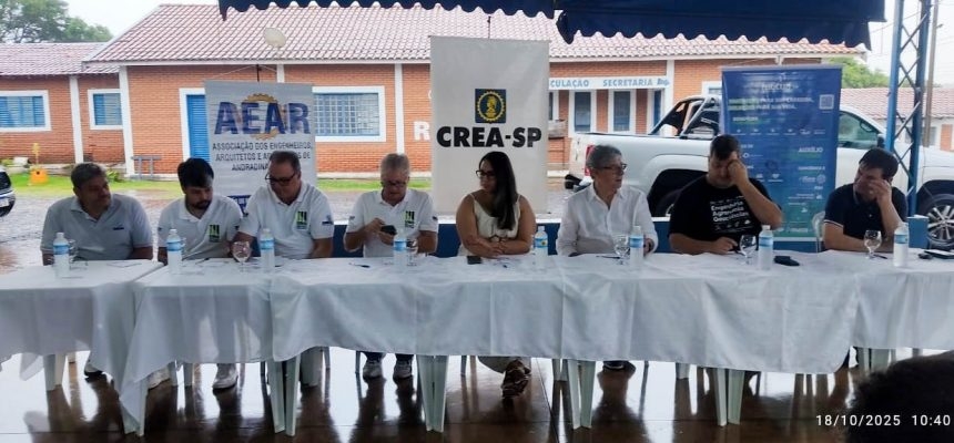 Andradina sedia reunião da UNO – União das Associações de Engenheiros, Arquitetos e Agrônomos do Novo Oeste Paulista
