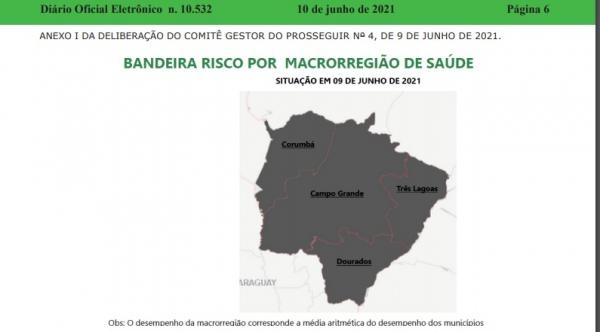 Três Lagoas entra no grau de risco extremo para Covid
