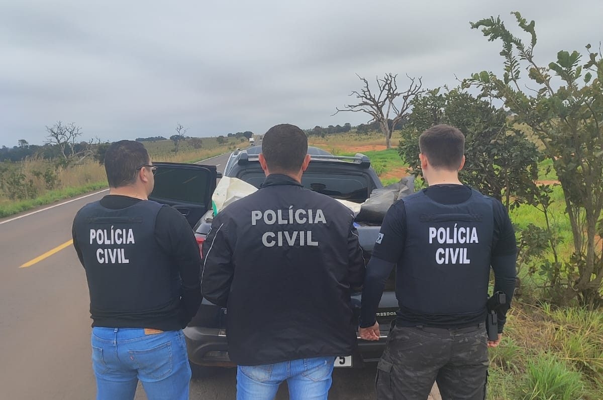 SIG de Água Clara apreende mais de uma tonelada de maconha na rodovia estadual MS 377