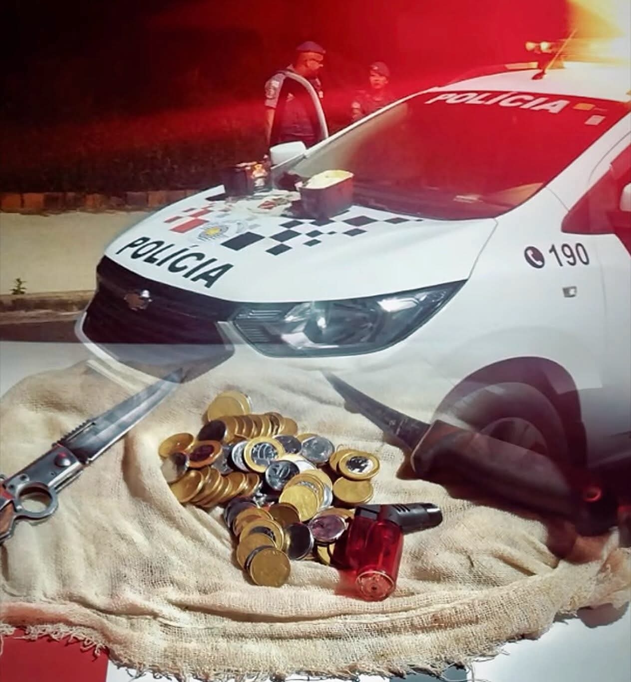 Polícia Militar de Andradina prende homem após praticar furto a sorveteria