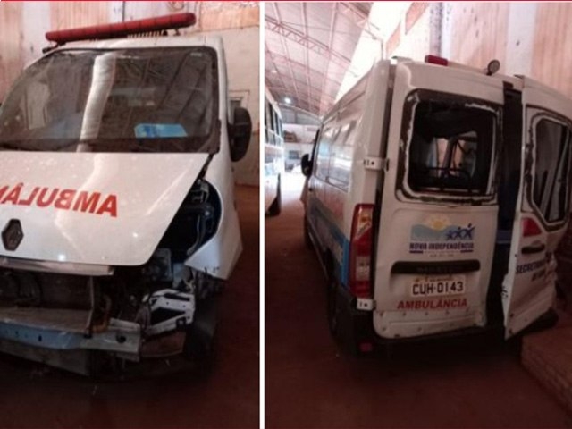 Ambulância de Nova Independência que matou paciente vai a leilão com outros 16 veículos
