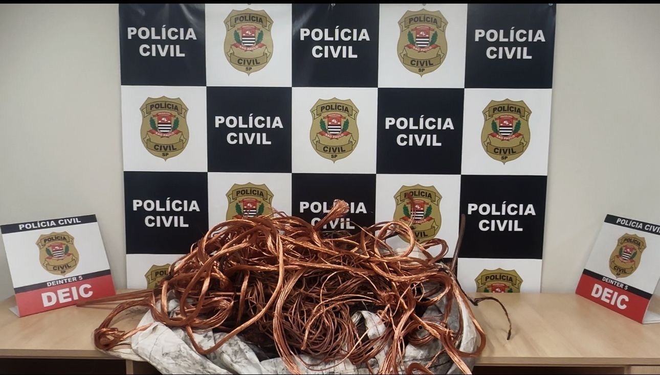Ação rápida da DEIC de São José do Rio Preto recupera carga furtada da CPFL e prende receptador