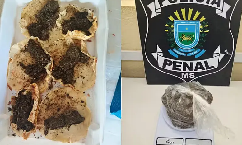 Polícia Penal de Três Lagoas prendeu visitante com droga e apreendeu na madrugada droga no pátio jogada por um drone
