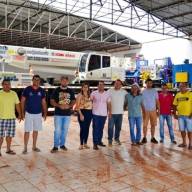 Prefeito de Selvíria acompanha chegada de máquinas e equipamentos industriais de nova empresa no município