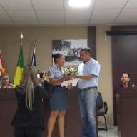 POLICIAL FEMININA CABO ANDRESSA É HOMENAGEADA PELA CÂMARA DE VEREADORES DE LAVÍNIA