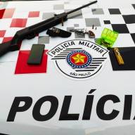 FORÇA TÁTICA DE ANDRADINA EM AÇÃO APREENDE ARMA DE FOGO NO BAIRRO GASPARELLI