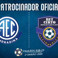 Andradina Esporte Clube conseguiu patrocínio da empresa Betcerto.net de Fernandópolis