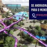 Em Andradina futuro Parque Acqualinda divulga novas artes e fotos de construção