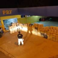 Traficante é preso pela Polícia Rodoviária Federal com mais de 3 toneladas de maconha em fardos de ração em Água Clara