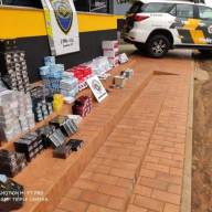 TOR prende na rodovia Gal Figueiredo em Andradina homem com carro cheio de produtos contrabandeados, carga chega em R$ 100 mil