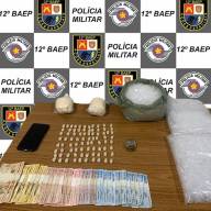 BAEP de Araçatuba não para e prende 02 traficantes com droga, alvo de combate ao crime Jardim Atlântico