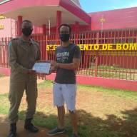 Corpo de Bombeiros Militar em Três Lagoas entrega certificados aos acadêmicos voluntários que trabalharam na barreira sanitária
