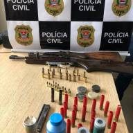 Polícia Civil de Sud Mennucci realizou operação e apreendeu armas de fogo e munições