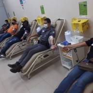 Policiais Militares do Batalhão de Andradina doaram sangue ao Banco de Sangue de Araçatuba