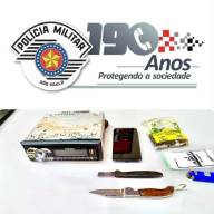 Rádio Patrulha de Andradina prendeu em flagrante morador da Vila Rica por furto de um aparelho toca-cd